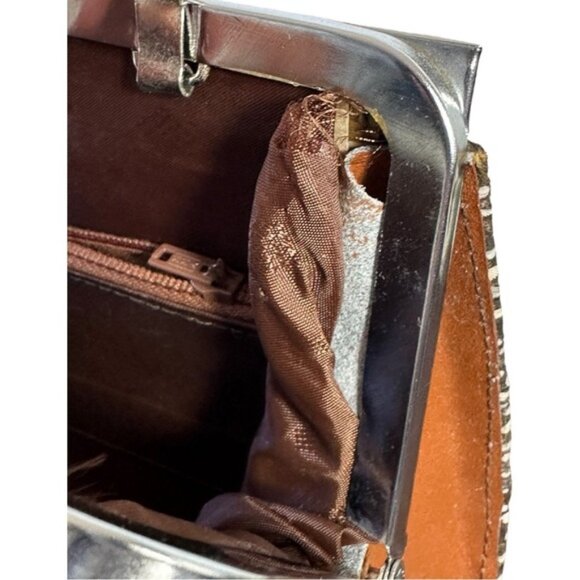 VINTAGE (60s) EXOTIC PEACOCK  FEATHER CLUTCH - GORGEOUS! - Picture 10 of 13